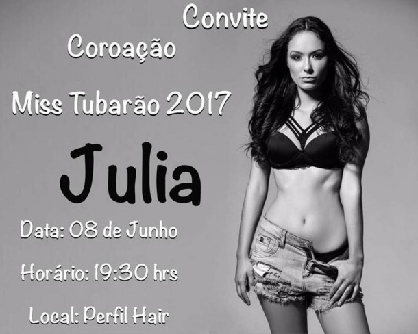 MISS TUBARÃO 2017 - COROAÇÃO